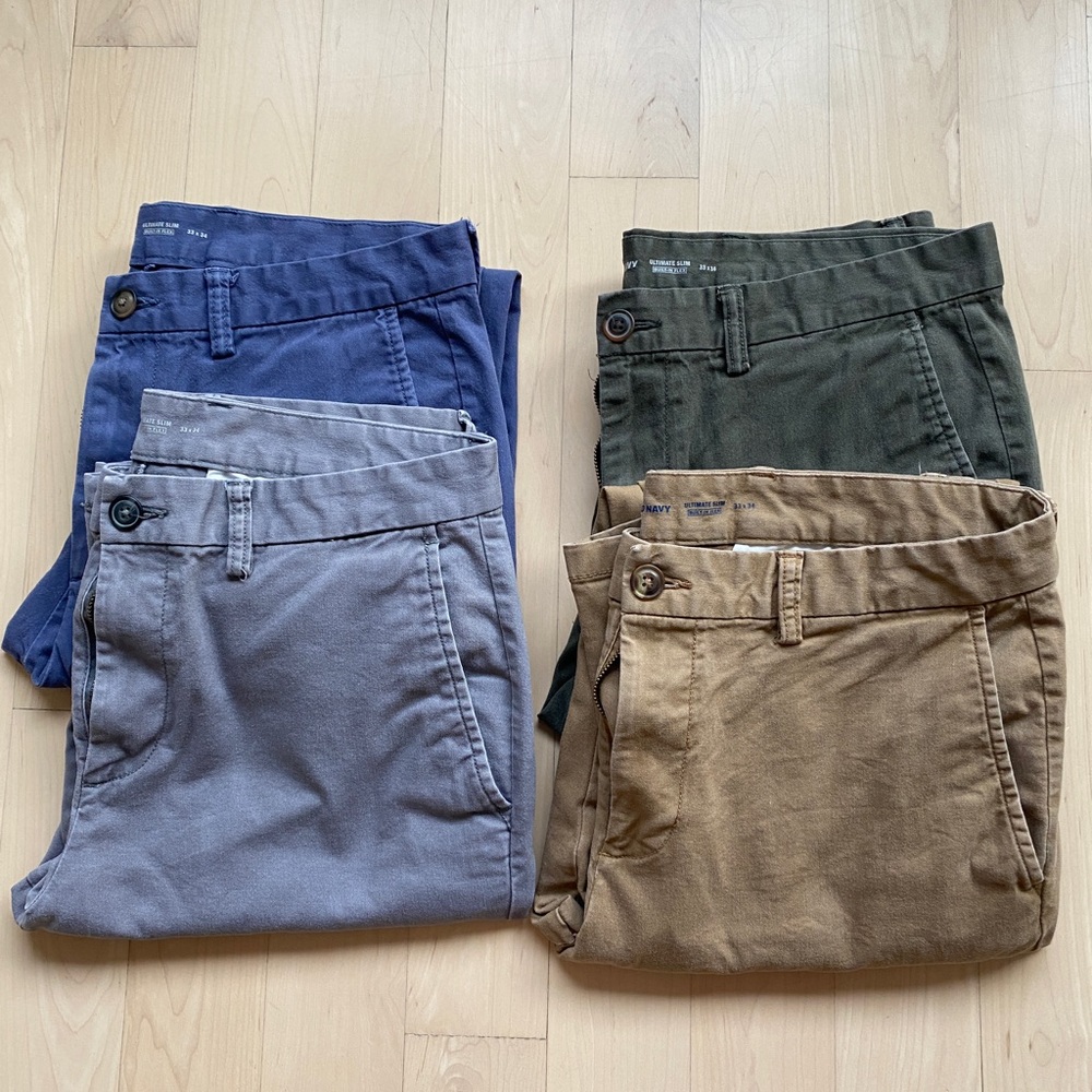 Old Navy Ultimate Slim Chinos (bundle)